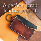 leather keychain card wallet scrap buster