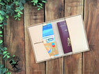 Handmade Undyed Leather Passport Cover