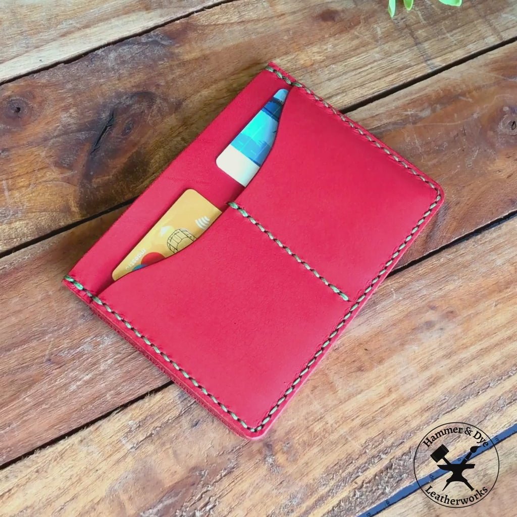 red leather passport cover video