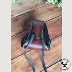 Leathercraft pattern for drawstring dice pouch video