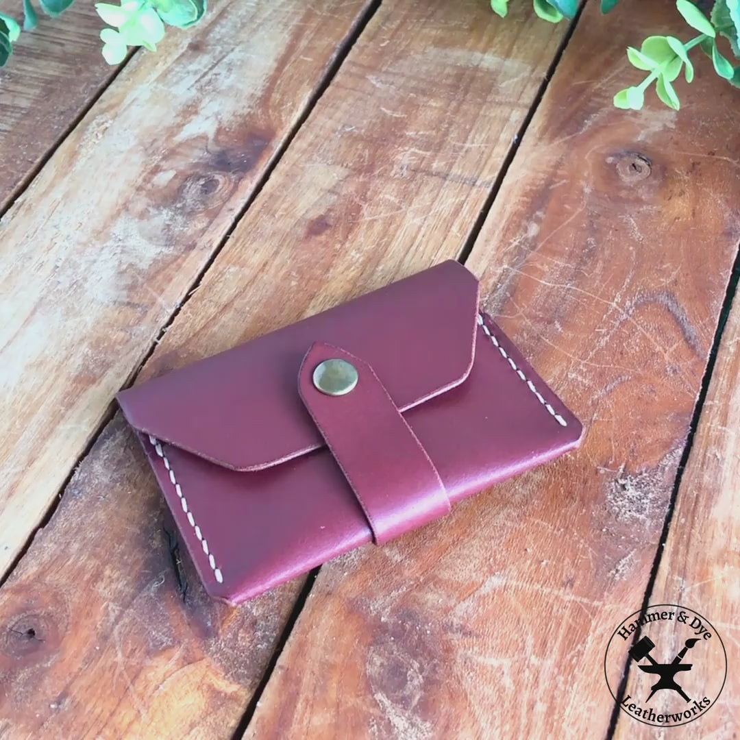 leather card wallet pattern video 