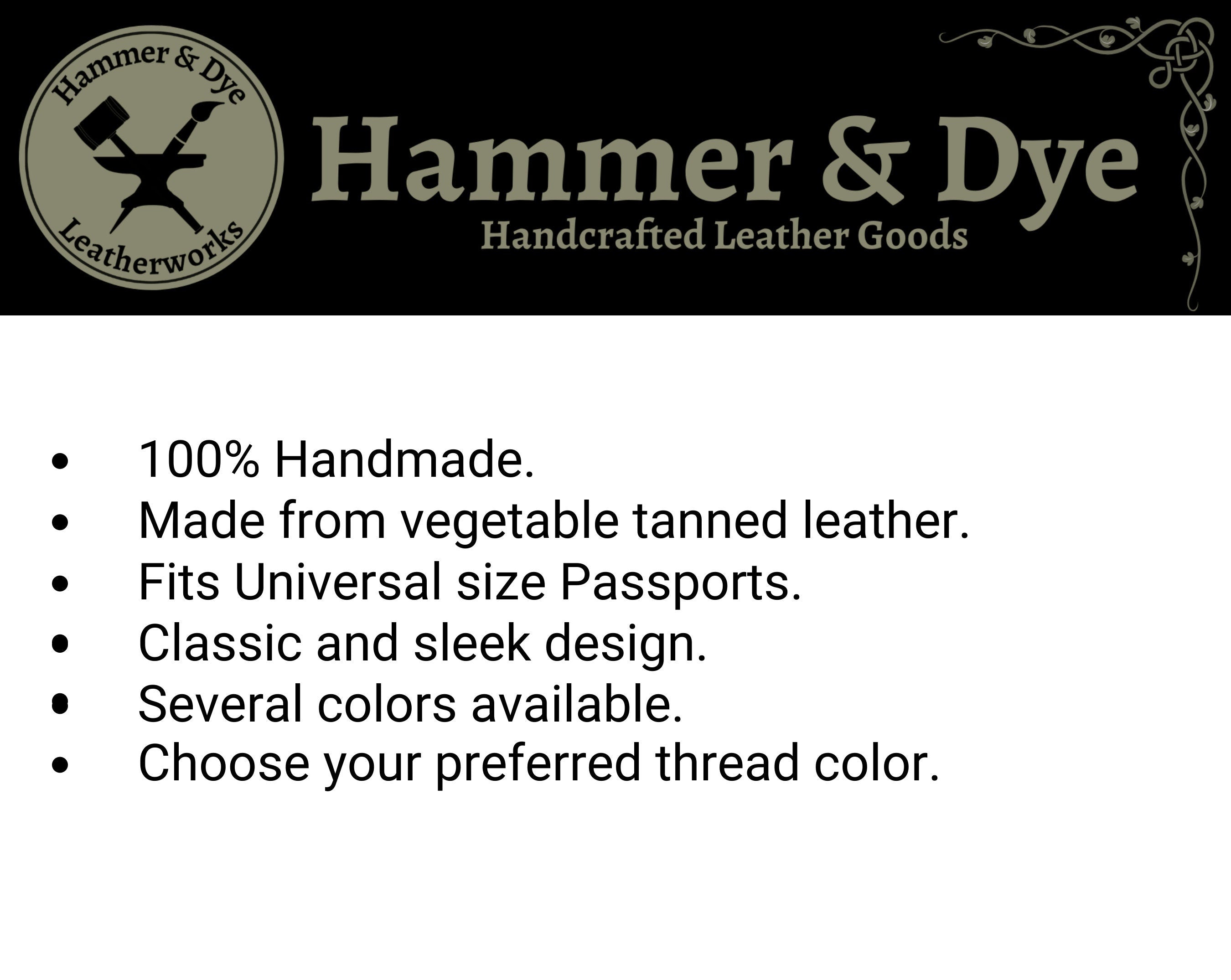 Natural Leather Passport Cover