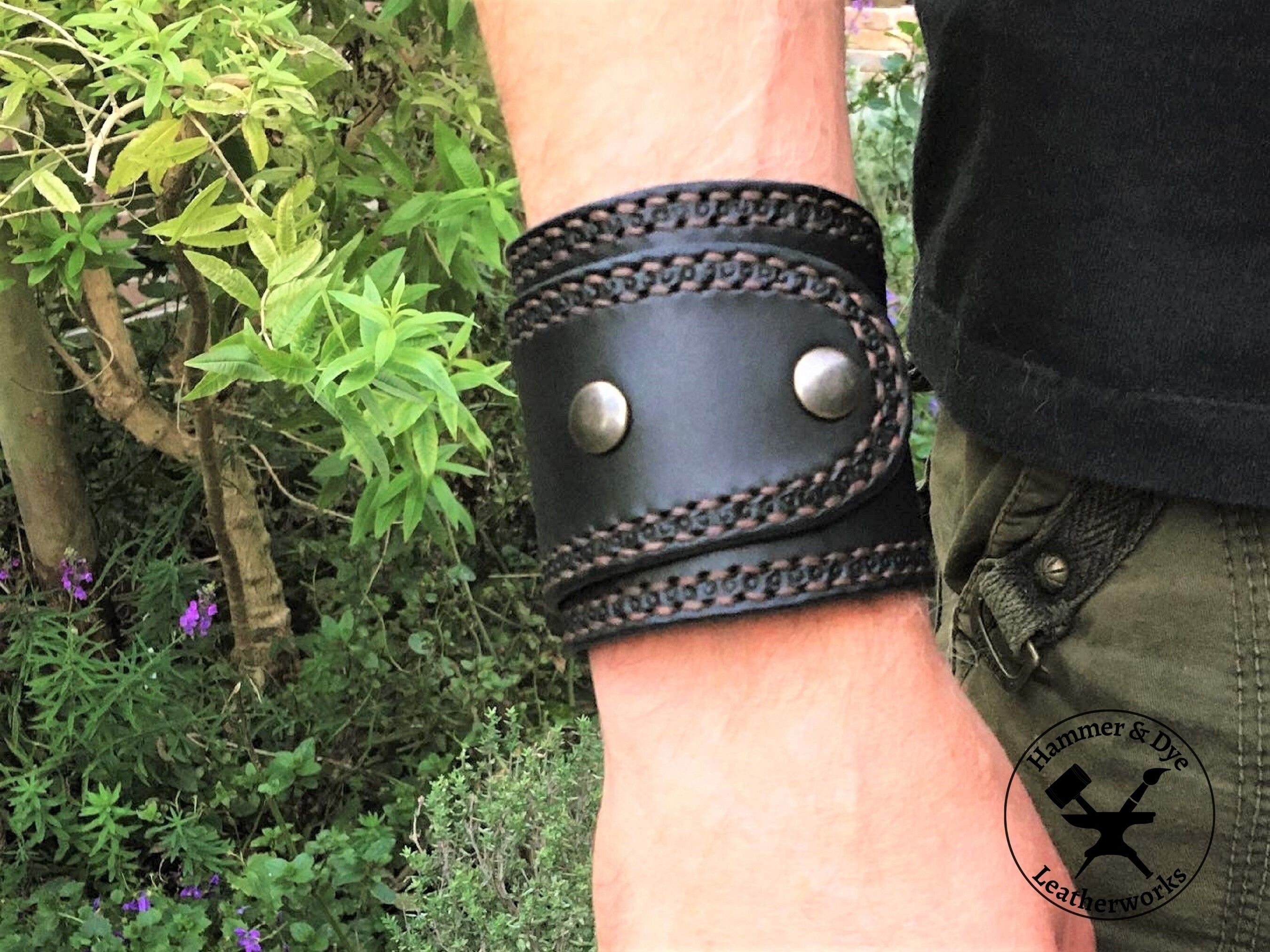 Criss Cross Leather Bracelet - Jewelry - Handmade Guatemalan Imports